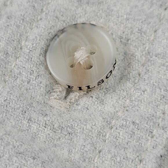 Filson Alaskan Guide Flannel Shirt Light Grey | Men's Sz L - Picture 3 of 7